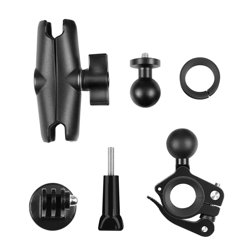 สําหรับกล้องกีฬา GoPro รถจักรยานยนต์/จักรยาน Handlebar Mount มัลติฟังก์ชั่นและสะดวกขี่เปลี่ยน PU908B-BTFL