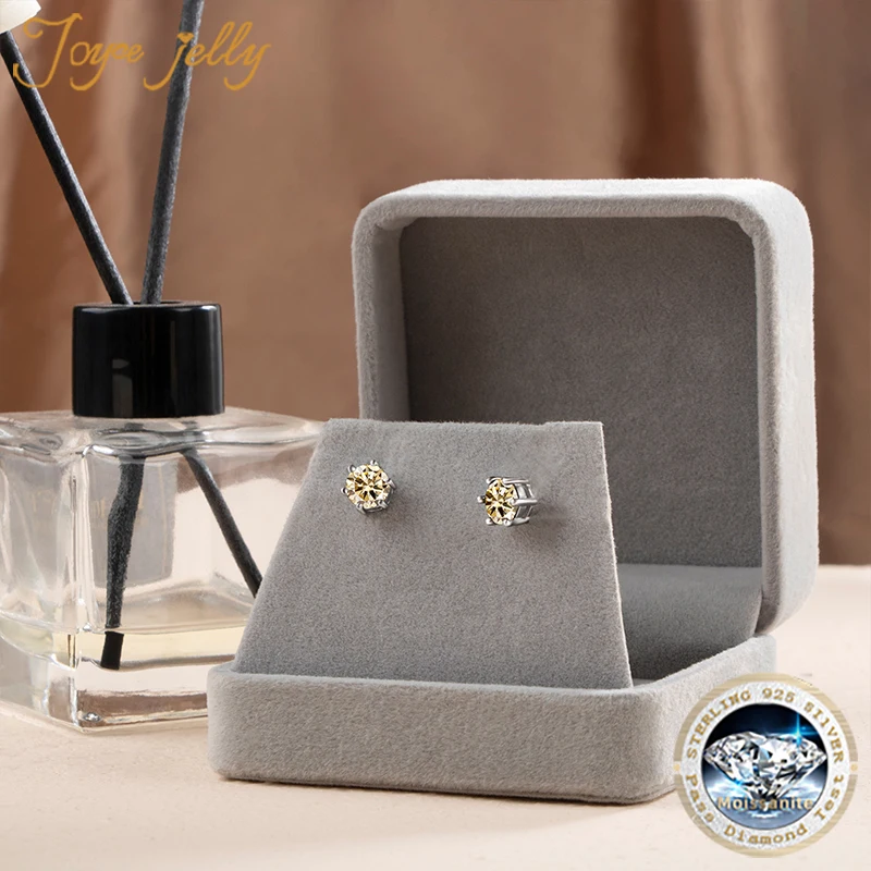 JoyceJelly Moissanit Schmuck-Set mit 1CT D Farbe VVS 3EX Moissanit Stein Pass Diamant Test Hochzeit Luxus edlen Schmuck Geschenk – Detail 19