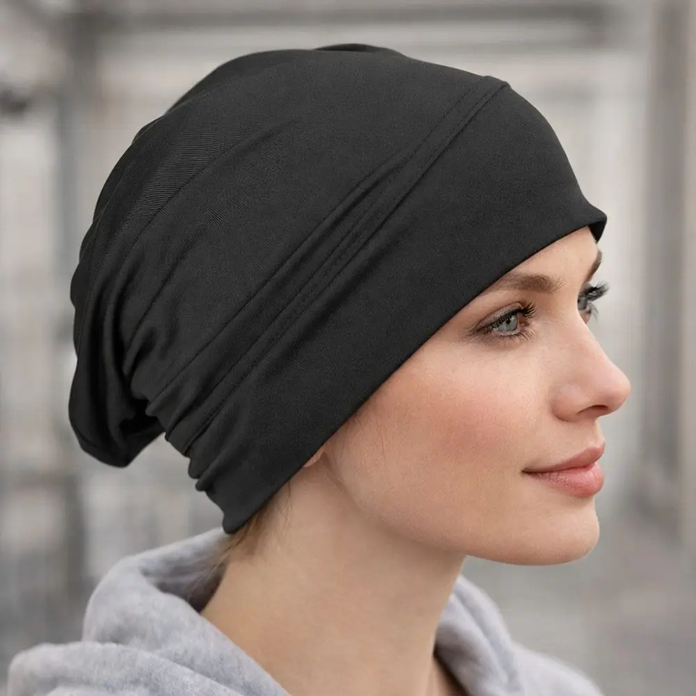 New Soft Modal Hijab Caps Wrap Style Elastic Turban Hat Accessories Bonnet Cancer Chemo Hat Women Headwear