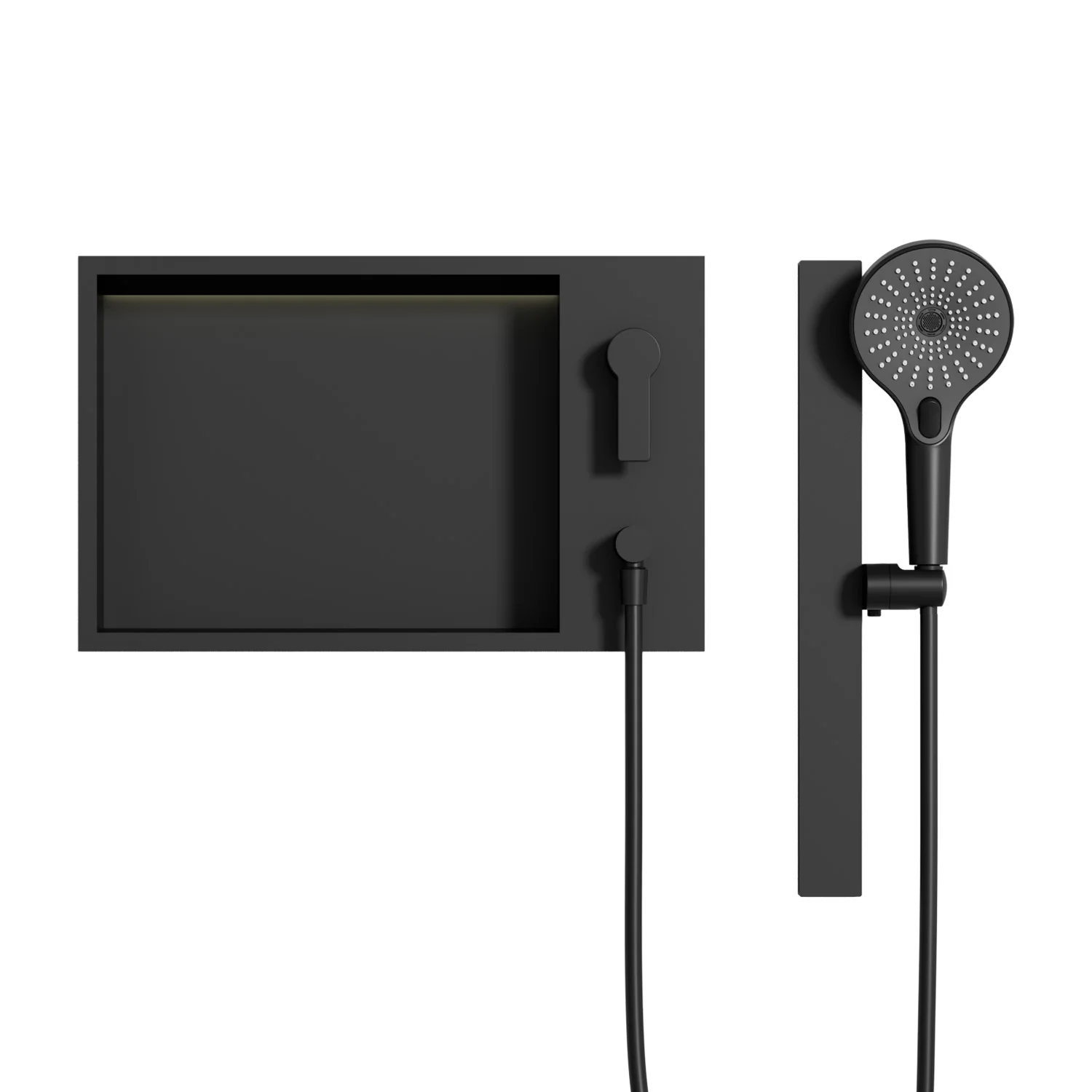 Stainless Steel Shower Set With Handheld Shower Wall Mounted Shower System Bathroom Set For Modern Home Use