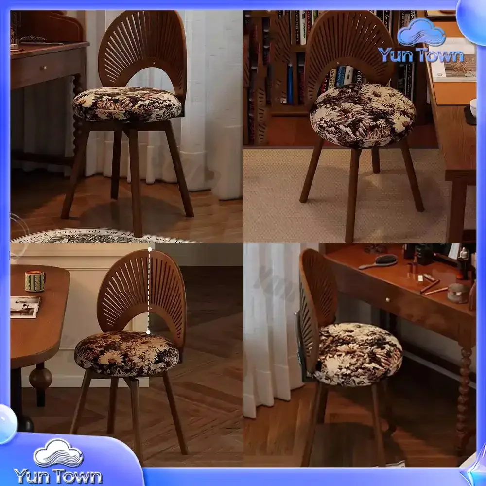 Mobile Wood Ottomans Vanity Chair Living Room Designer Step Stool Luxury Minimalist Bedroom Tabouret Lounge Suite Furniture