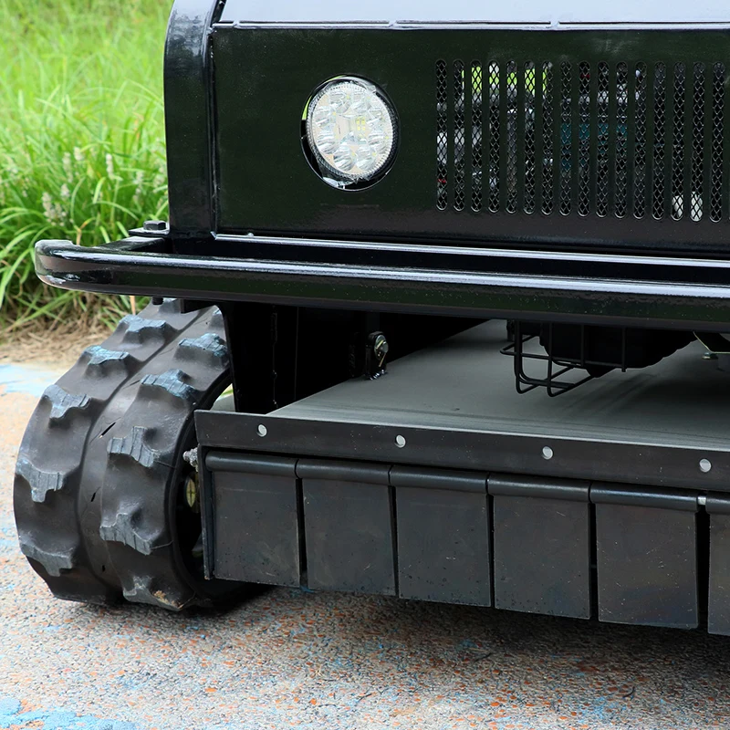 تخصيص القص الزاحف آلة آلة قطع العشب التحكم عن بعد جزازة العشب الزاحف روبوت حديقة ذاتية الدفع R