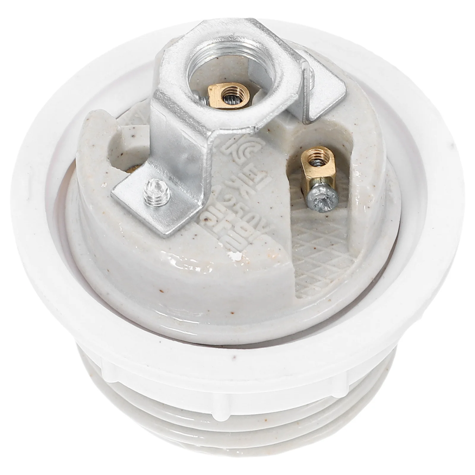 

Ceramic Lamp Holder Light Bulb Socket E27 Adapter for Lamps with Shade Ring Self-locking