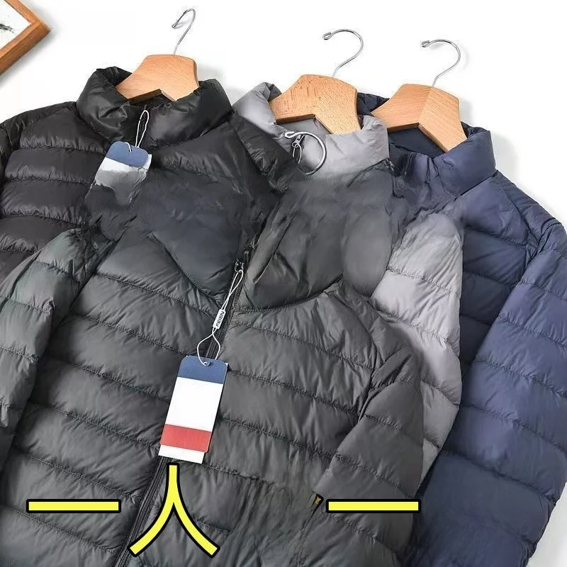 

Ultra-Light down Cotton Jaet Spring Sle Men's Clothing Slim Fit Stand Collar Thiened Cotton Padded Vest Regular Length