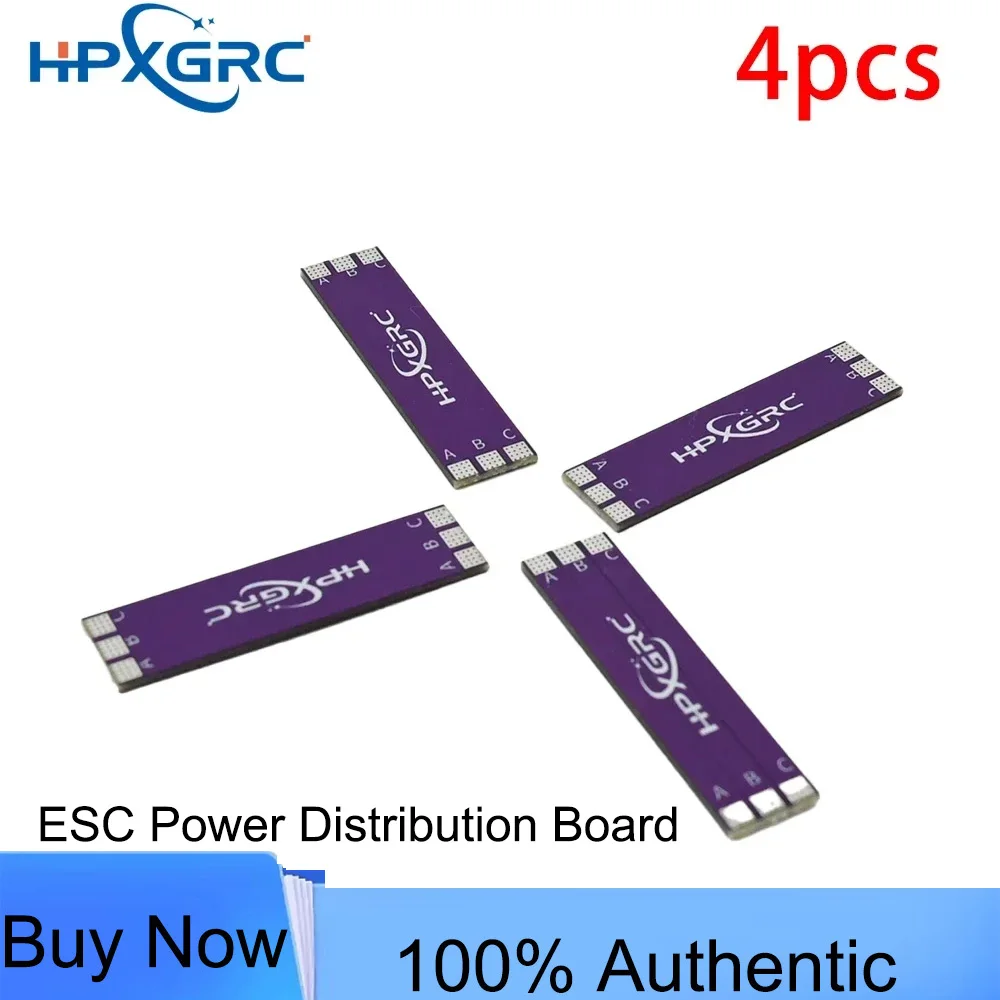 HPXGRC 40mm 4-in-1 ESC Power Distribution Board PDB 3-8S Compatible for FPV Drone Motor Wiring & Soldering 4PCS Tools Accessory