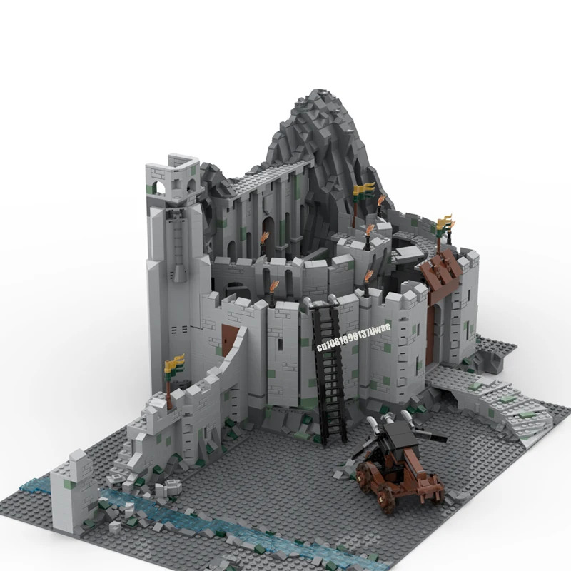 3126PCS MOC Lord of The Ringsed Movie Helm\'s Deep battle Hornburg Model DIY creative ideas Childtoy BirthdayGift Building blocks