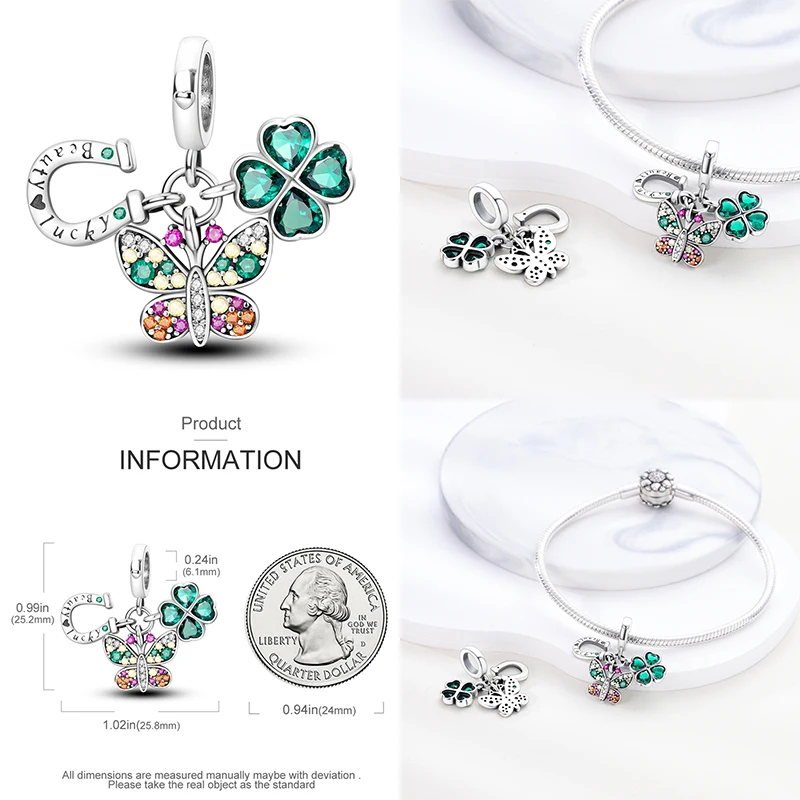 Colgante de plata de ley 925 con forma de rana para mujer, abalorio compatible con pulsera Pandora original, collar, joyería artesanal