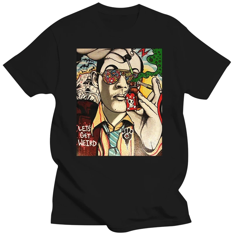 E 1 Syndicate T Shirt Hunter S Thompson Fear And Loathing 3925 Loose Size Top Tee Shirt