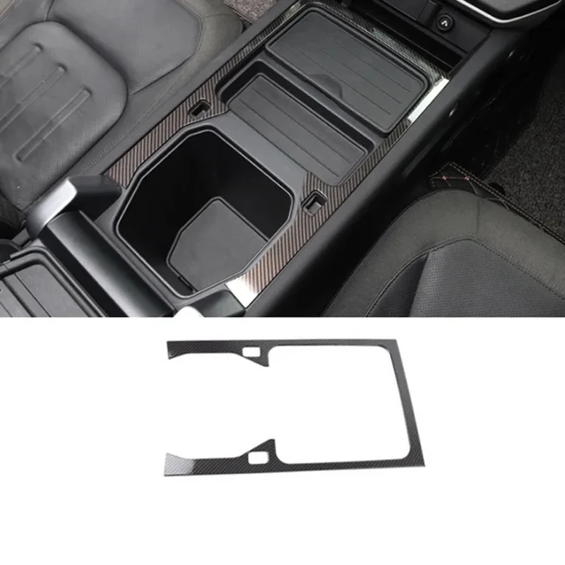 

1pc ABS Car Central Control Storage Box Cup Trim Decoration Cover Sticker Frame for Land Rover Defender 20-22 Interior Accessory