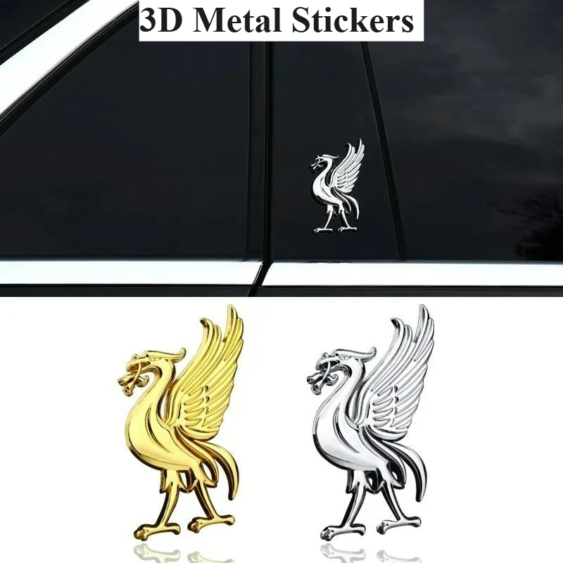 Red Army The Liver-Bird Rooster Metal Sticker Phoenix Totem Customized Vehicle DIY Decorative Car Accessories Landmark Elements