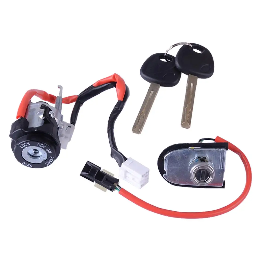 

4Pcs/Set Door Ignition Lock Cylinder Front Left Keys Fit for Kia Sportage Car Accessories