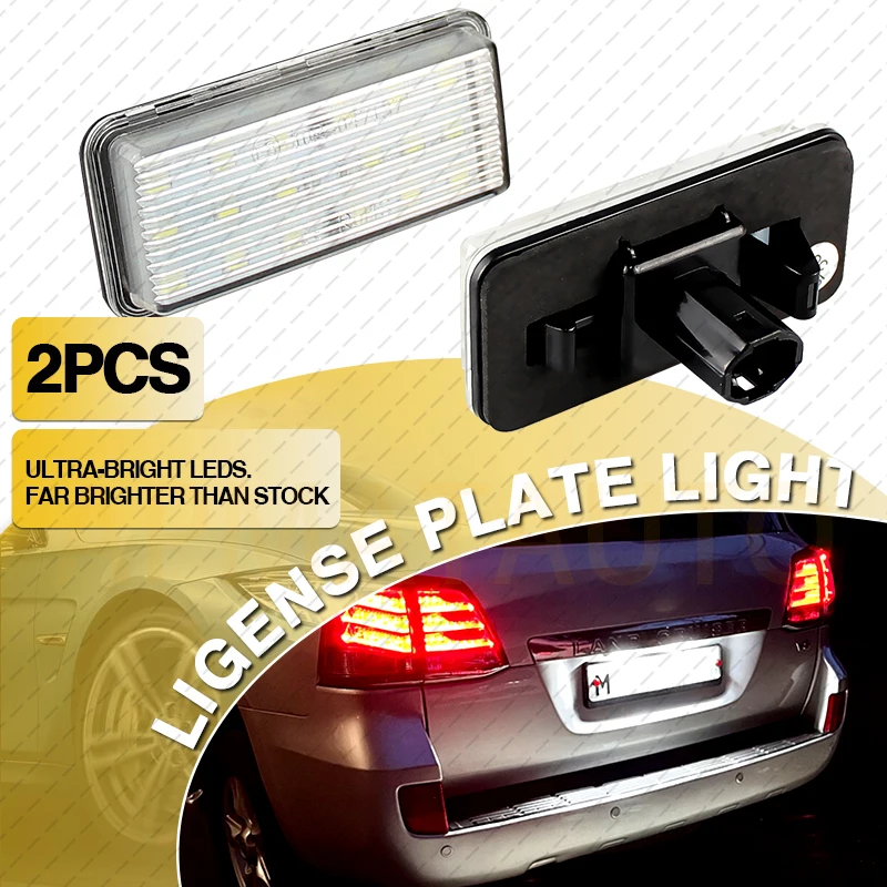 

2PCS LED Number License Plate Light 81271-60332 For Toyota Land Cruiser J100 J200 Prado/Reiz 4D Mark X 2004-2009 Car Accessories