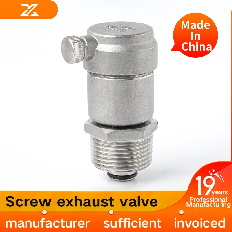 

304 stainless steel automatic exhaust valve threaded tap water pipeline exhaust valve 4 points 6 points 1 inch DN15 20 25