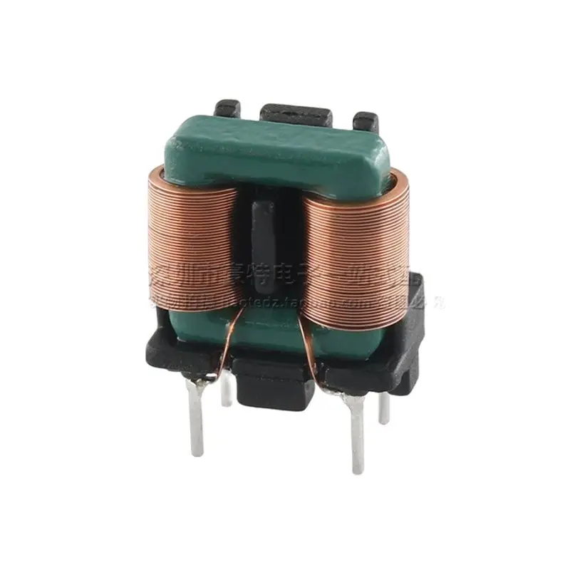 2pcs/ SQ1010 Miniature Plug-in 1/5/10MH Flat Copper Wire Common Mode Inductor Power Filter 5*8 7*8