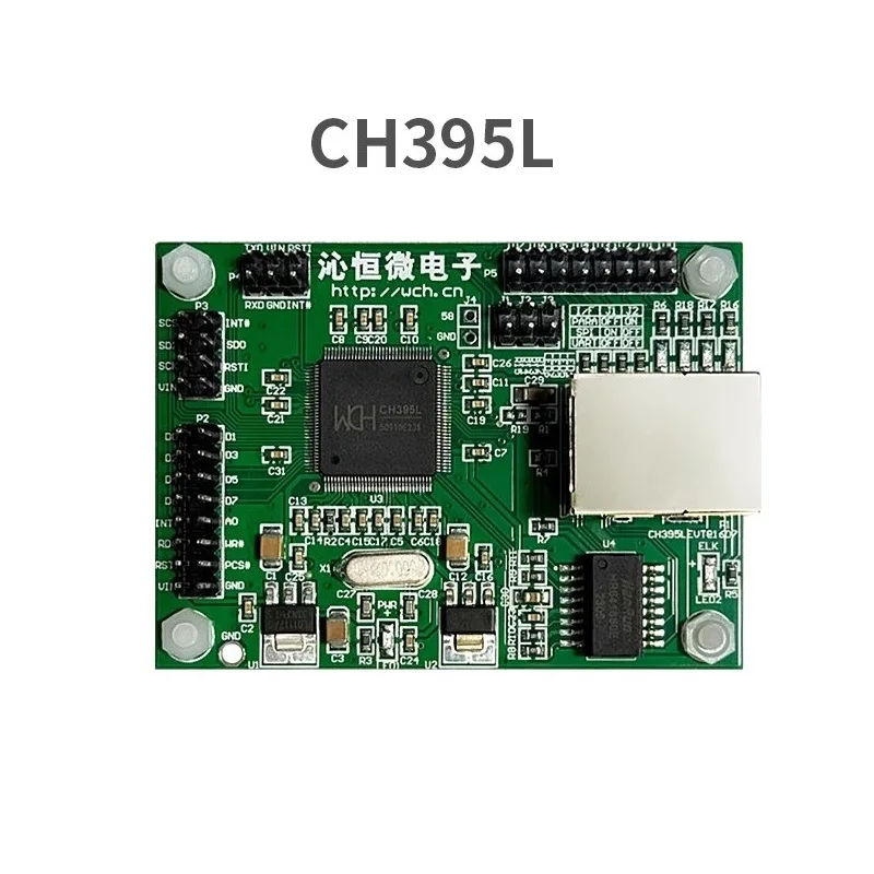 CH395 TCP/IP Network Protocol Stack Development Board Support 8 sockets SPI/8-bit parallel/asynchronous serial interface