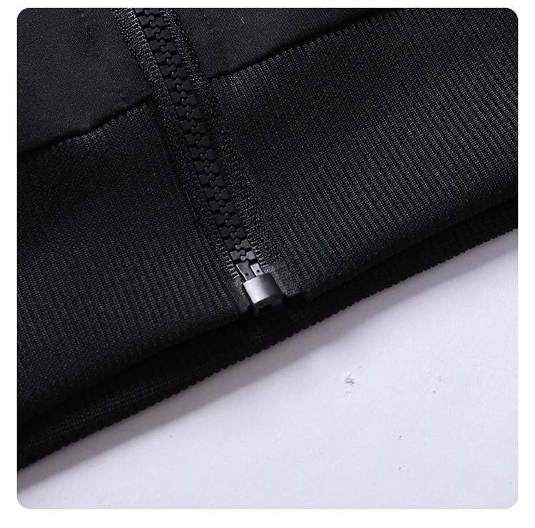 Vielseitiger, trendiger zweiteiliger Trainingsanzug für Herren mit Kapuze, lockerer Passform, langärmligem Sweatshirt, Jogginghose mit Kordelzug, Schuluniform, Alltagskleidung – Detail 14