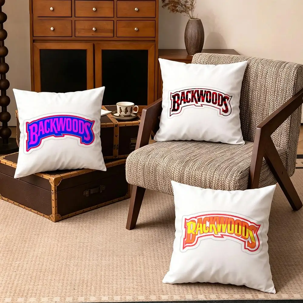 Brand-BackwoodsS Cushion Cover Soft Velvet Cushion Cover Set 4Pcs 50x50 45x45 Zipper Pillowcase for Home Decor