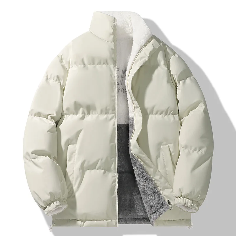 

Double-sided wear piled and thickened cotton clothes warm cotton-padded clothes standup collar jacket loose casual bread clothes