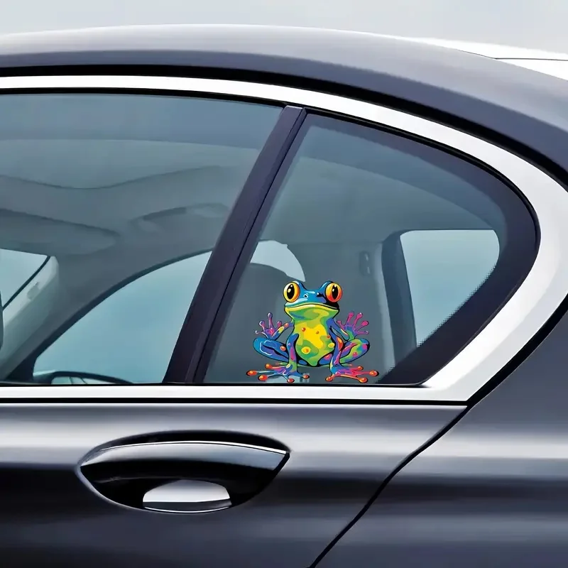 Peaceful Vibes Frog Vinyl Sticker Decal for Car Windows, Bumpers, Laptops - Waterproof, Durable, and Eye-Catching!