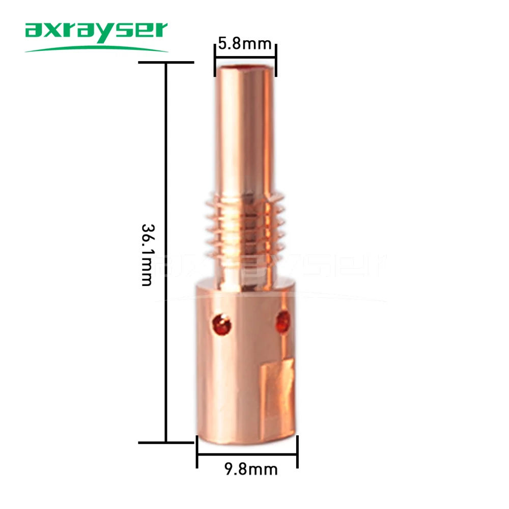 16 قطعة 25AK المغلفة فوهة الحماية 0.8/1.0/1.2 مللي متر MIG MAG GMAW الشعلة فوهة الغاز تلميح حامل 24AK MIG MAG شعلة لحام #5