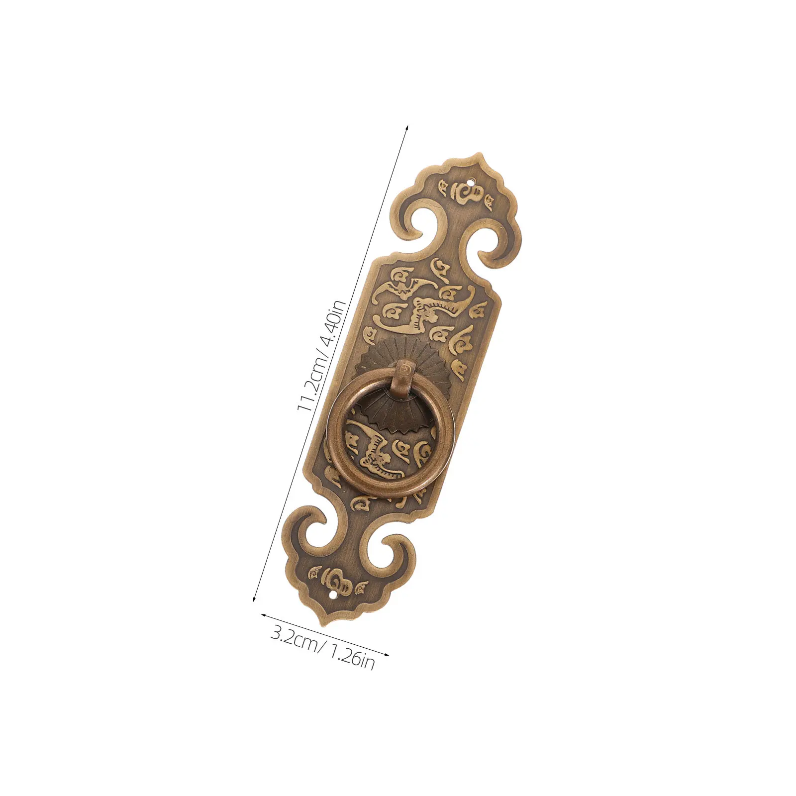4Pcs Full Copper Door Handles Rustic Vintage Bronze Drawer Pull Pulls for Kitchen Cabinets Dressers Wardrobe Barn Doors Rust