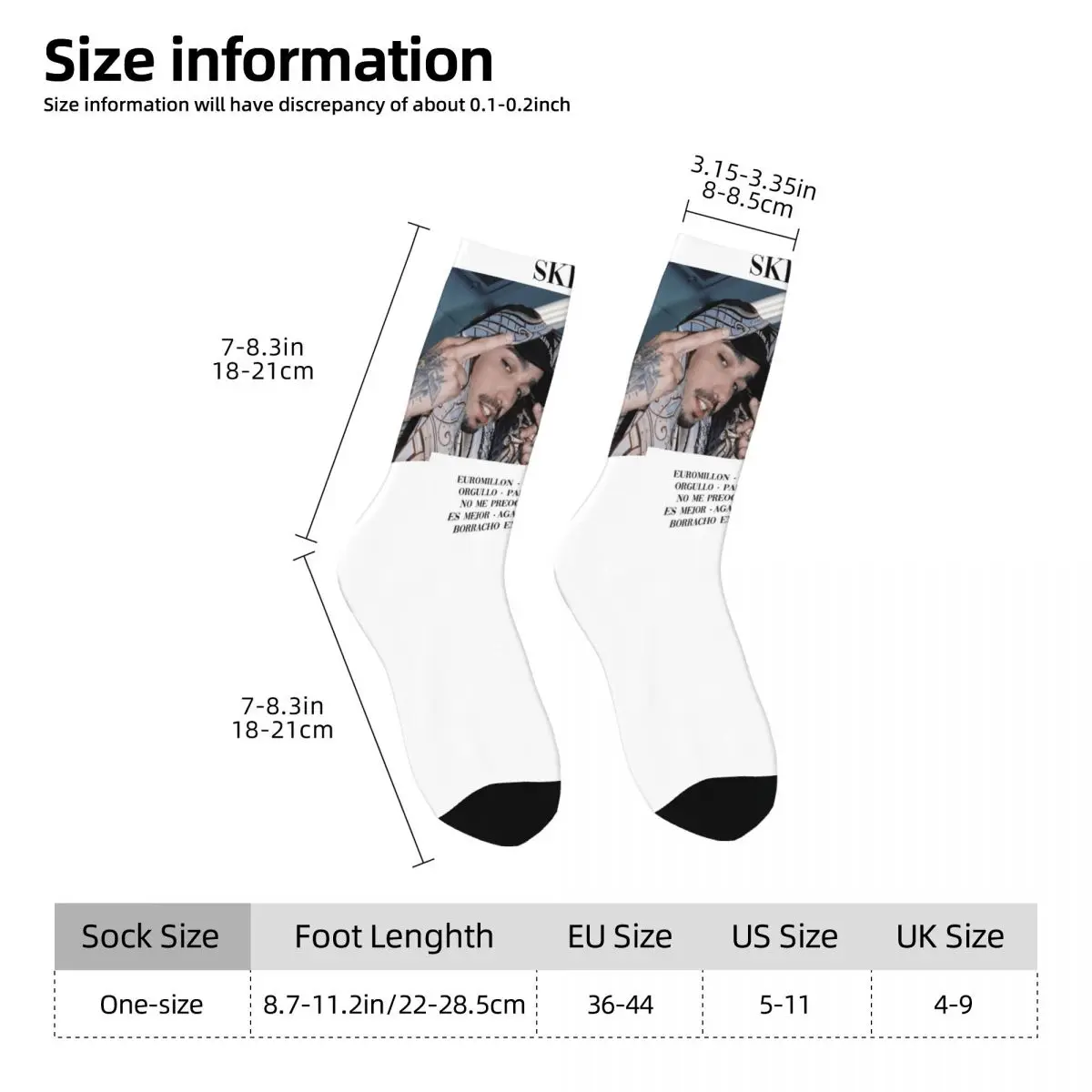 Cool Singer RELS B Design Theme Crew Socks Accessories for Men Women Cozy Dress Socks