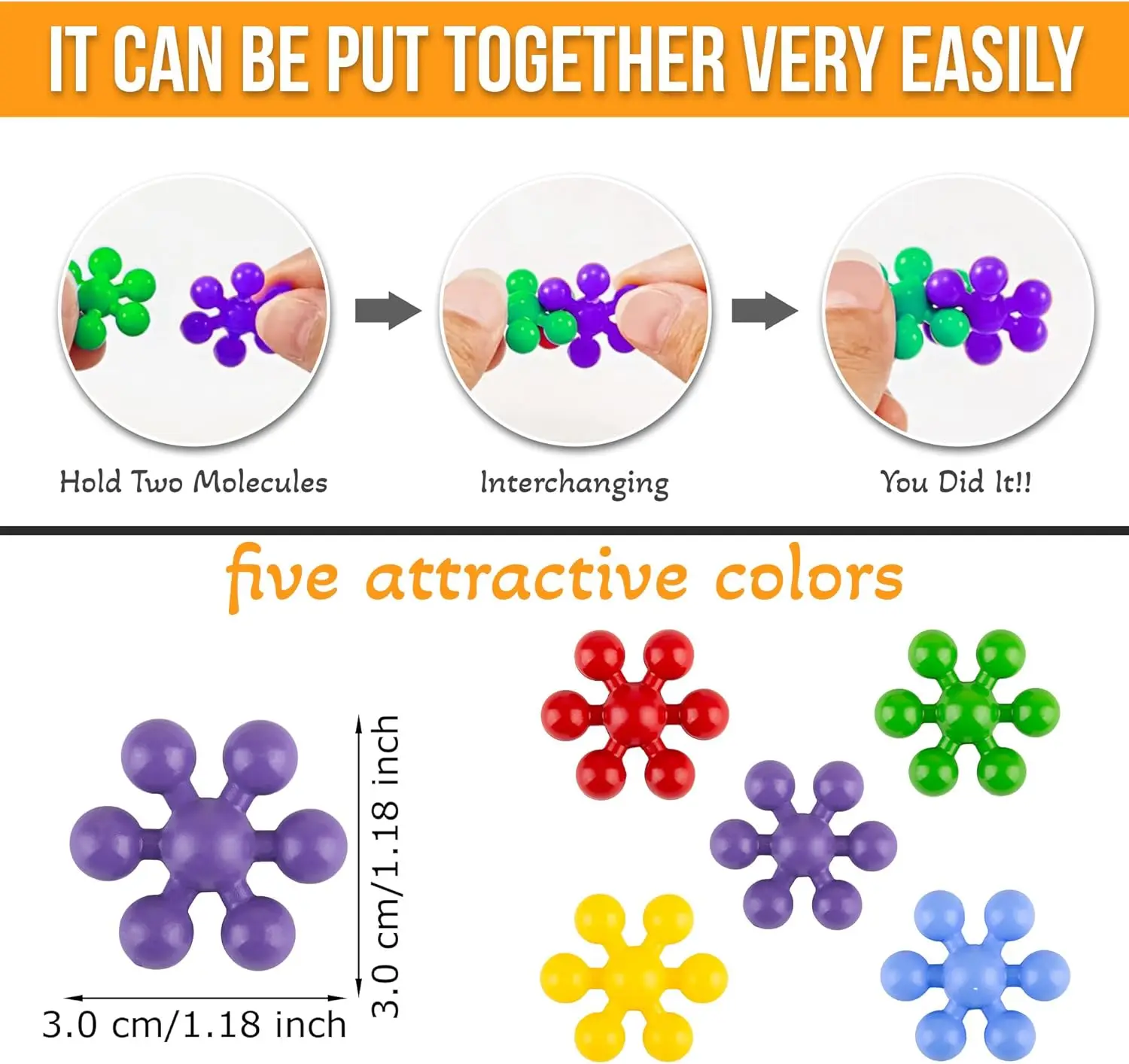 300 قطعة من مكعبات البناء المتشابكة ألعاب STEM، أقراص تعليمية وإبداعية لمرحلة ما قبل المدرسة للأولاد والبنات الذين تتراوح أعمارهم بين 4-8 سنوات، آمنة