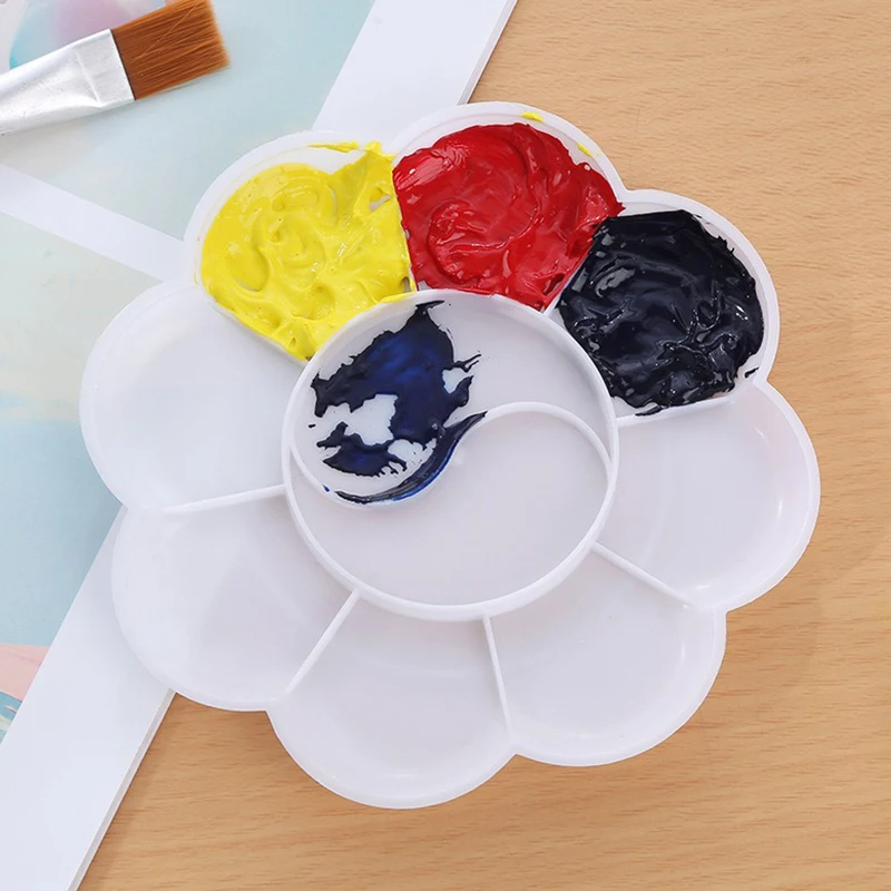 5–15 Stück pflaumenförmige Pigmentpalette, 8,3 cm, wiederverwendbare Palette, Plastics-Palette, Zeichenausrüstung, geeignet für Aquarell- und Ölmalerei, ZYF – Detail 5