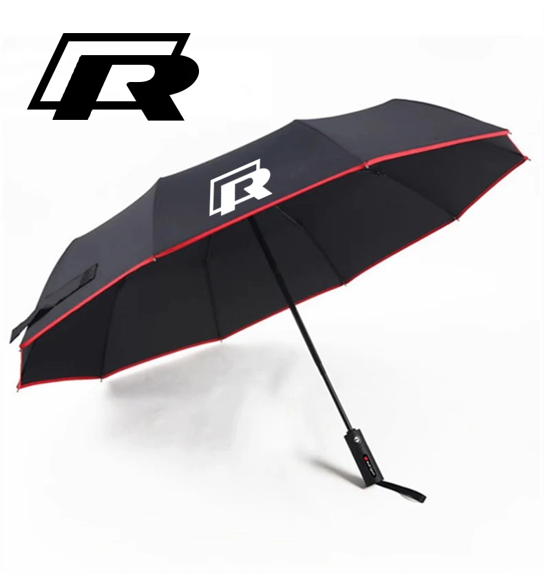 

Car Automatic Folding Windproof Sunshade Umbrella For Volkswagen R Golf GTI Scirocco Polo Passat Beetle Magotan Touareg Tiguan