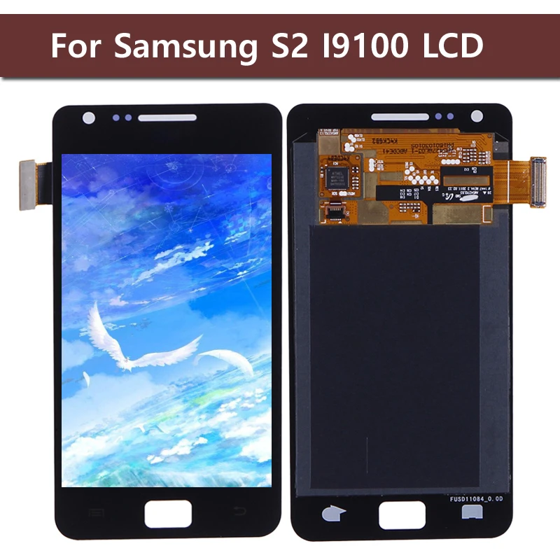 Coreprime Repair Parts For Samsung Galaxy S2 i9100 LCD Display + Touch Screen Assembly For Samsung s2 LCD Replacement Parts