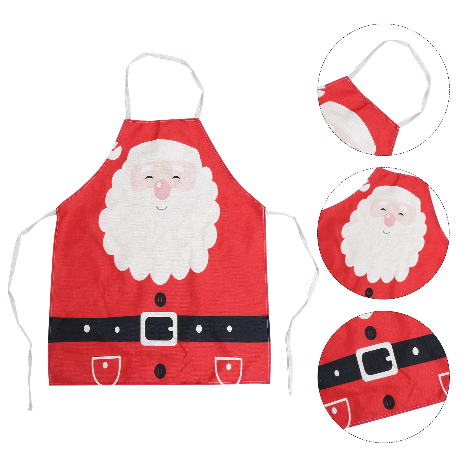 

1pc Christmas Santa Clause Kitchen Xmas Theme Cooking Apron Unisex Oil Proof Soft Apron for Men Women Cartoon Decor