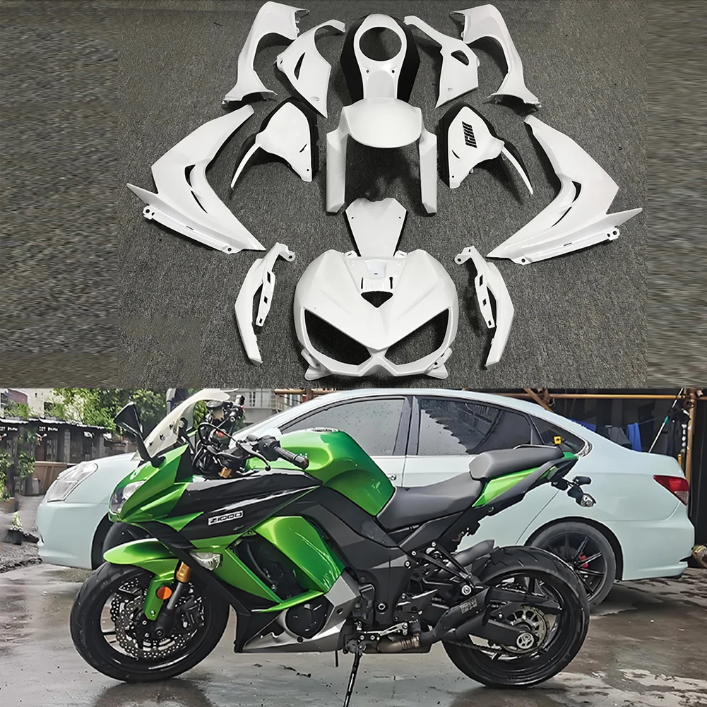 

Unpainted White Injection Molded Bodywork Fairing Kit For KAWASAKI KAWASAKI Naked Z1000 The Snake 2014-2019