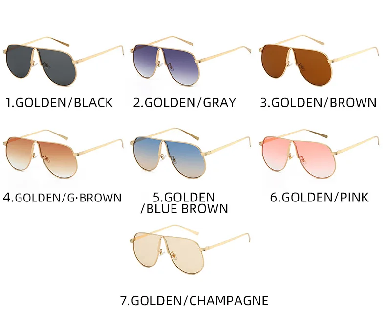 Vintage Übergroße Farbverlauf-Sonnenbrille aus Legierung für Damen Neue Modische Rosa Elegante Sonnenbrillen Retro Sexy Shades Outdoor UV400 – Detail 12