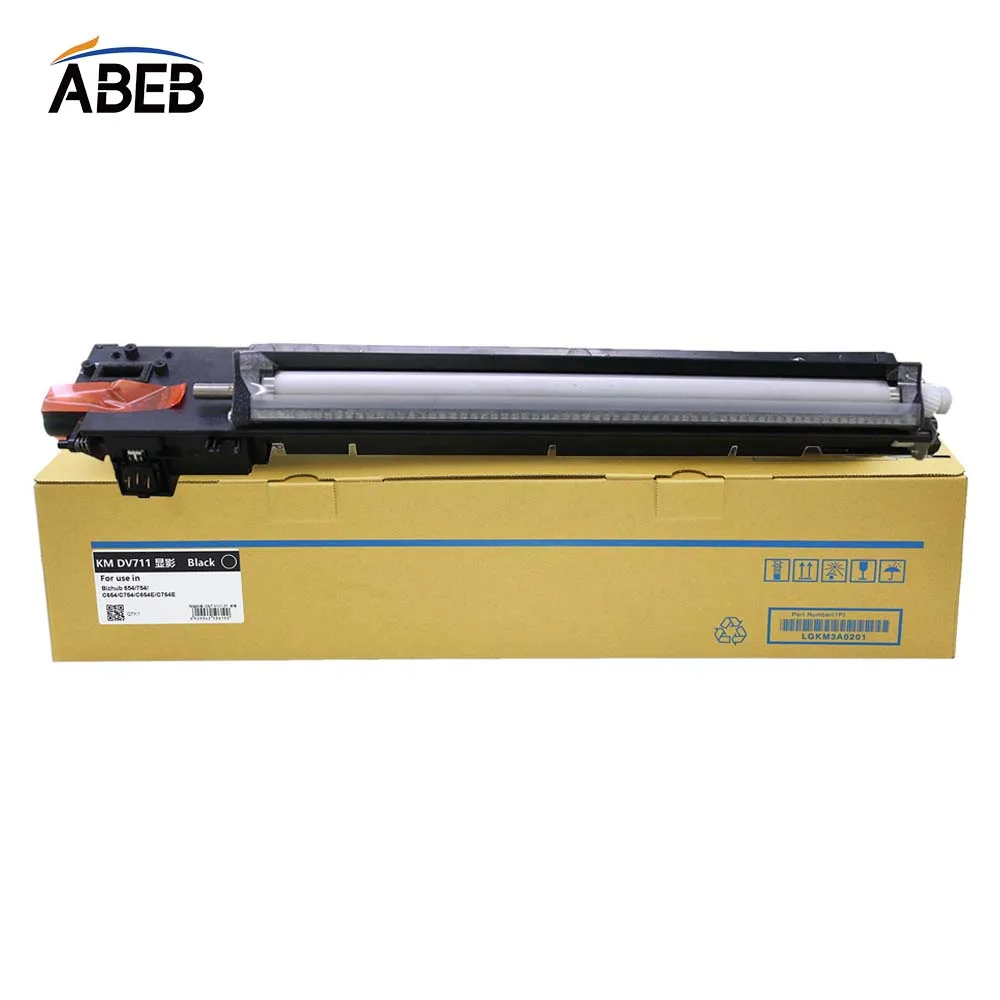 1PCS DV711Developer Unit For Konica Minolta Bizhub C654 C654e C754 C754e Original  Remanufactured Not Include Developer Powder
