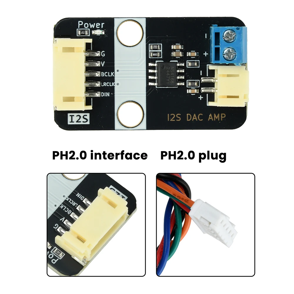 MAX98375 I2S Audio-Verstärkermodul mit KI-Chat-Lautsprecher für Arduino ESP Künstliche Intelligenz KI-Chat-Lautsprechermodul – Detail 14