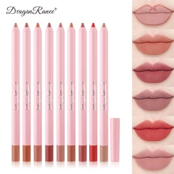 Waterproof Matte Lip Liner in Bean Paste Color, Lip Plumping Lipstick Pen, Foaming Pen, Non-Fading Lip Liner, Waterproof and Sweat-Proof, Long-Lasting Matte Lip Liner, One-Second Pouty Lip Lipstick Pen