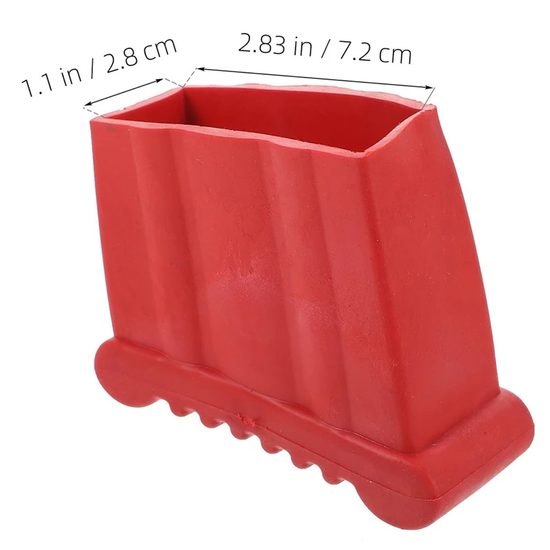 B97A-4Pcs Non-Slip Folding Ladder Feet Mat, Rubber Stair Foot Pads & Covers, Anti-Skid Ladder Leg Cushion Bumper image 6