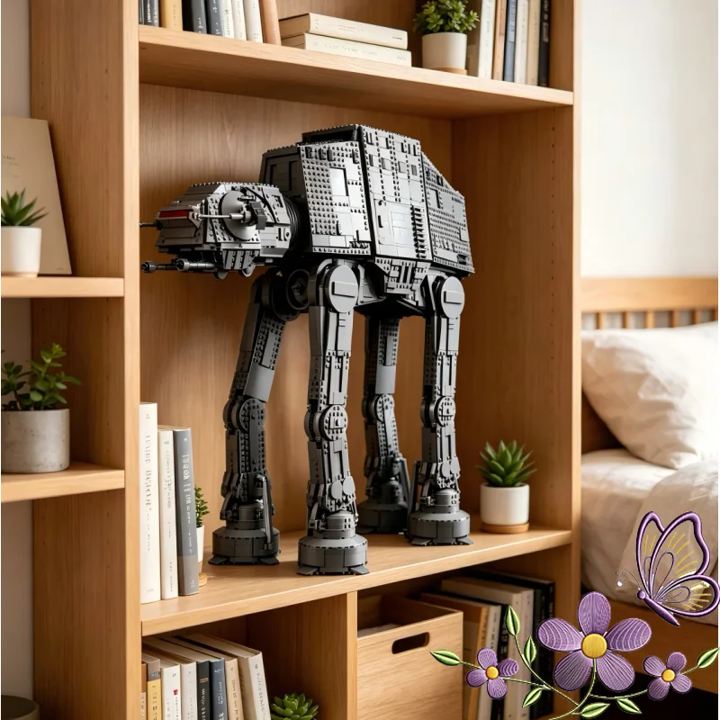 En stock 6785 pièces Article phare Grand modèle de mecha explorateur à construire en blocs, modèle de collection, cadeaux de Noël, ornement de maison