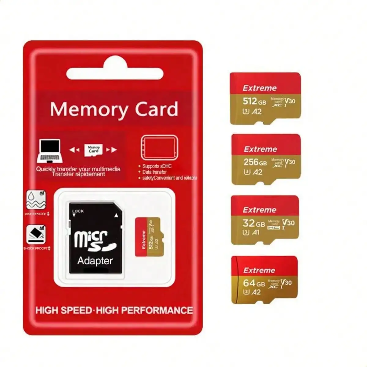 1TB Memory Card,1TB Micro Card With Adapter Class 10 High Speed For Camera,Smartphone,Tablet,1Tb Memory Card For Cameras, Webcams And Recorders