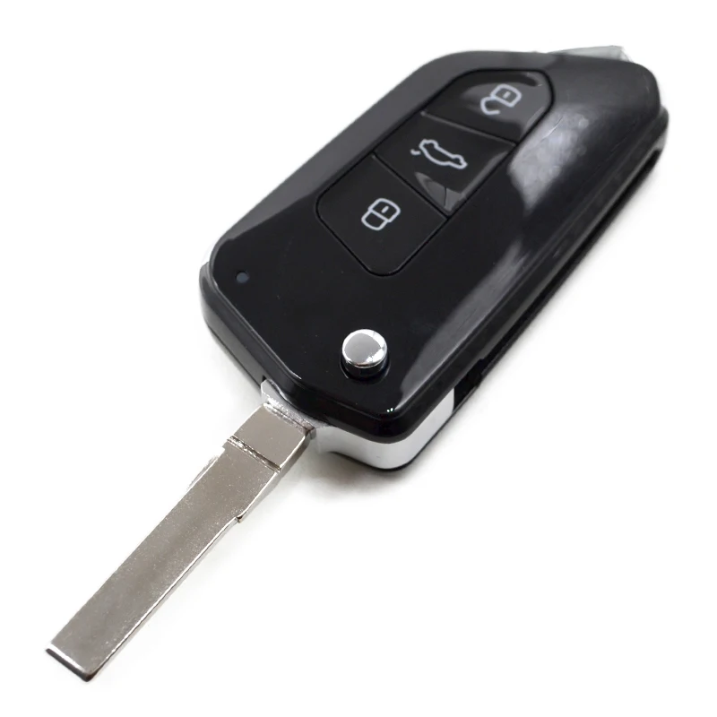 ترقية المعدلة مفتاح السيارة الوجه ID48 رقاقة 5K 0837202 AD 434 ميجا هرتز لشركة فولكس فاجن باسات تيجوان بولو سيات بيتل جولف مفتاح بعيد قابل للطي فوب #2