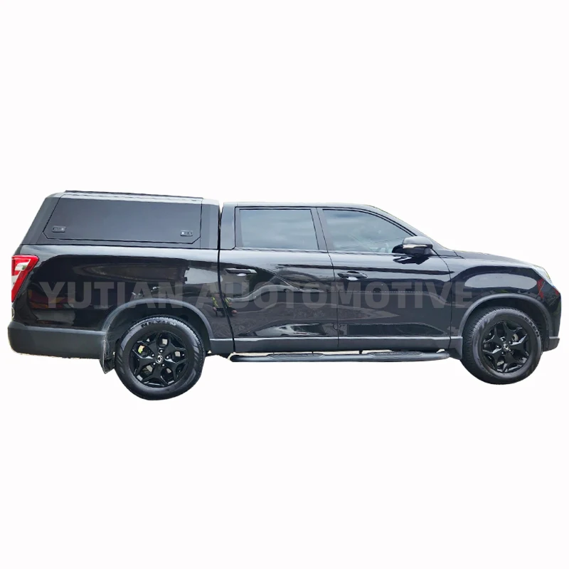 TRUCK CANOPY  For Ssangyong MUSSO XLV 2019-2023 BLACK TITAN HYBRID CANOPY  Truck topper waterproof Anti theft Hardtop canopy