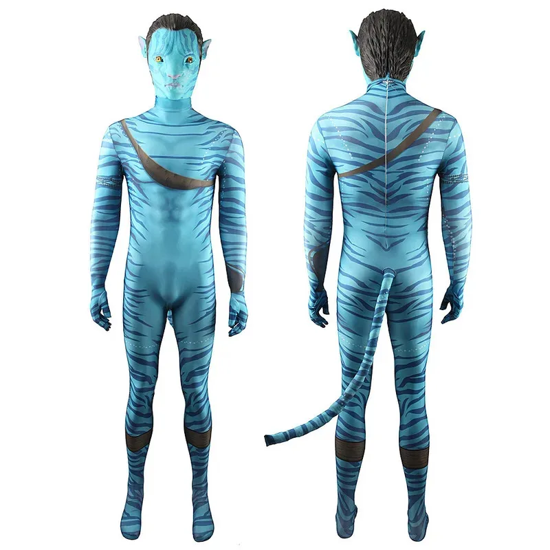 

New Cosplay Costume Avatar Movie Themed 3D Digital Print Jumpsuit for Men Women and Children 3D Digital Print Jumpsuit
