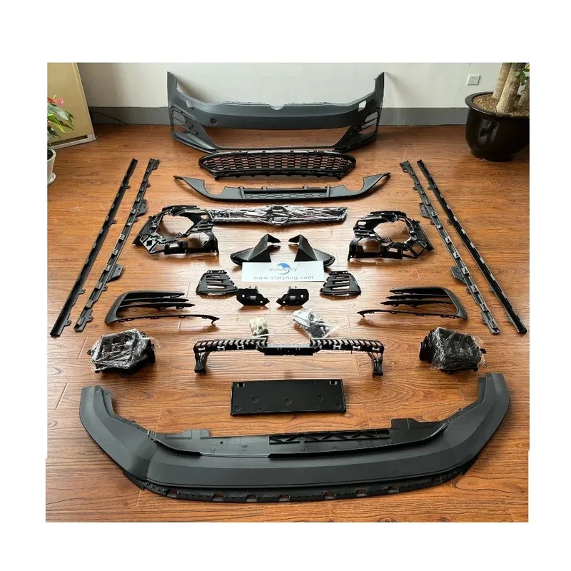 

Auto Modified High Quality PP Material Front Bumper with Grill V 2013-2017 Change to.5 Body Kit