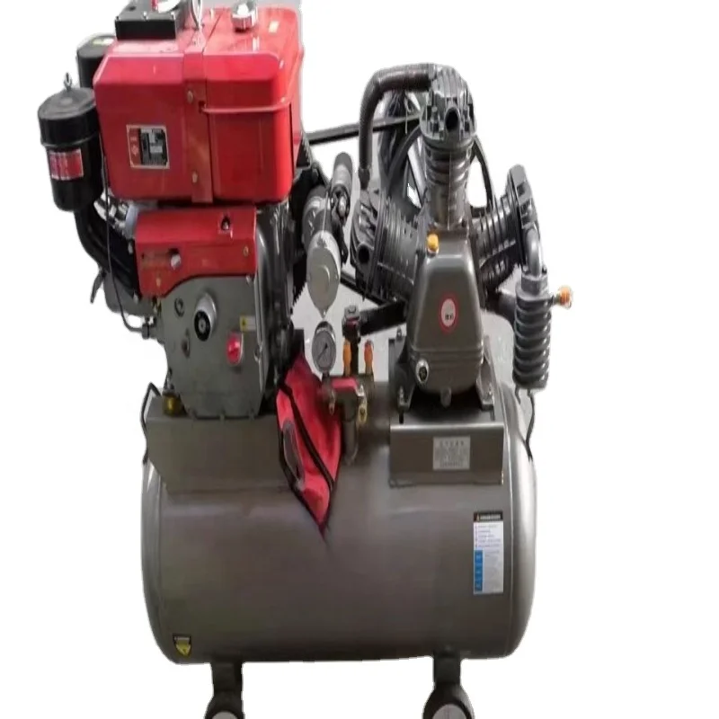 Electrical Direct-Connected Reciprocating Portable Piston Oil Lubricated Driven Air Compressor Air Pump For Sale