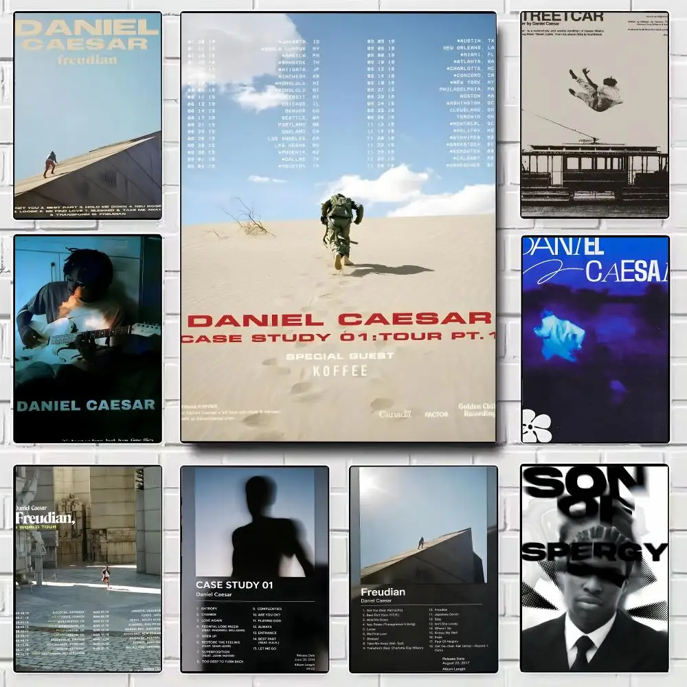 Singer Daniel Caesar R&B Soul Music Poster Modern Wall Art for Bedroom Living Room Cafe Bar Aesthetic Home Decor Gift