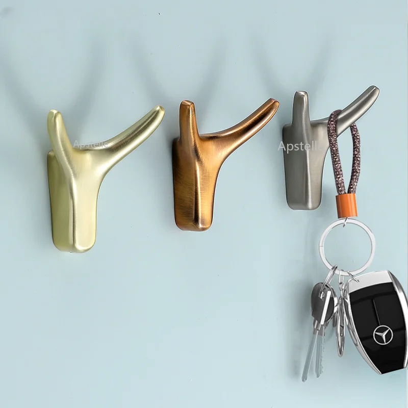 

Clothes Bathroom Wardrobe Bar Door Wall Hanging Wall Hanging Hook Modern Metal Clothes Hook Nordic Horn
