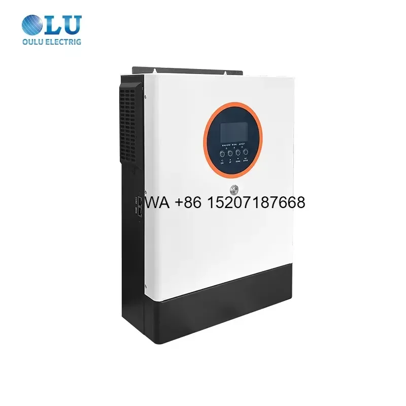 Wmwmnu for OLU 5.5KW 48V Hybrid Off Grid Solar Inverter 230V AC Input Compact Easy to install Residential Energy Storage