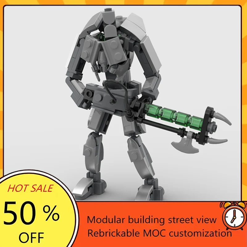 

Набор из 148 деталей: Популярная модель космического боевого робота из фильма «Звездные войны», конструктор MOC, модульные технологичные блоки, подарок на праздник, игрушка для сборки, детский набор