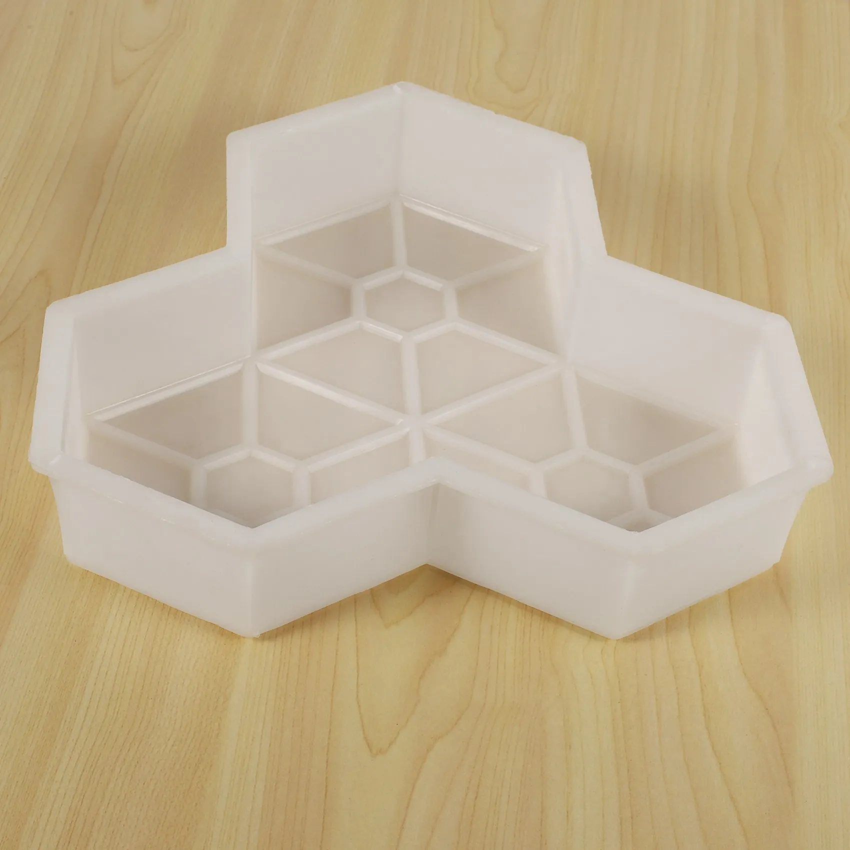 ABVG-2Pcs Path Mold Maple Leaf Concrete Manually Plastic Stepping Stone Paving Molds For Pavement Courtyards Square
