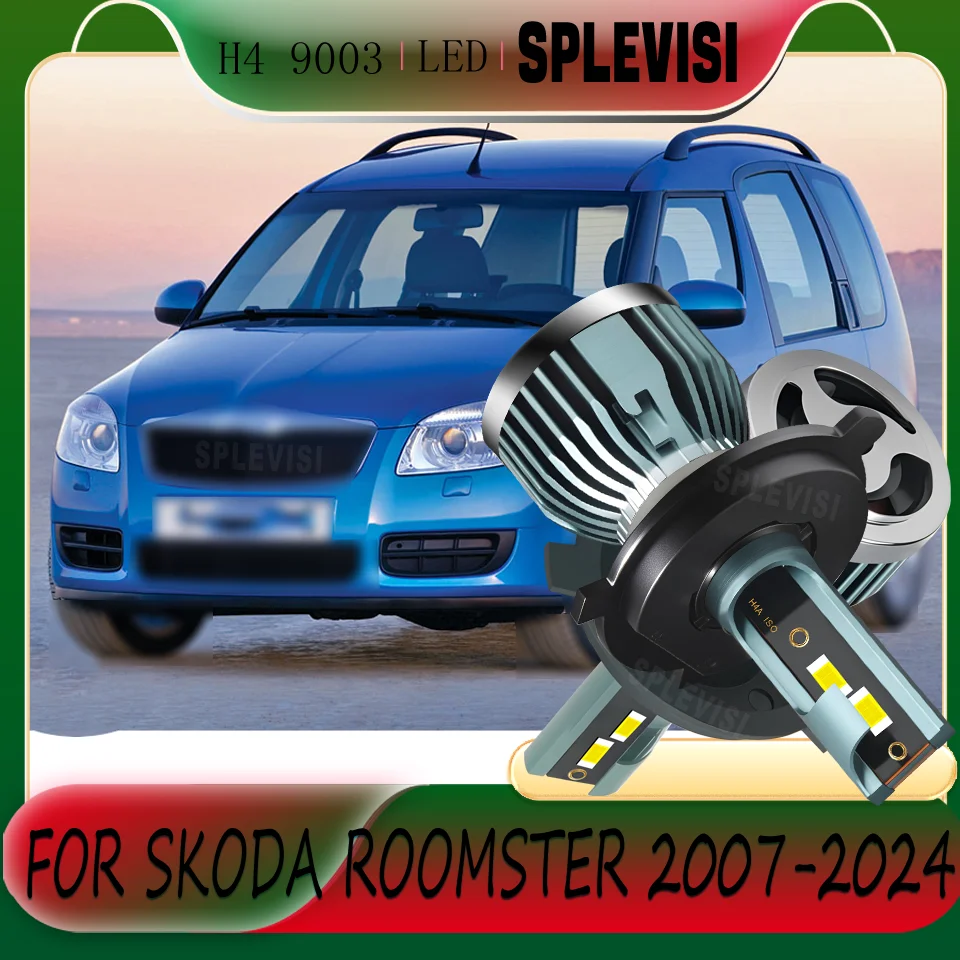 

Высокопроизводительные бесшумные 2 шт. H4 9003 светодиодные лампы для фар высокого/низкого цвета для Skoda Roomster 2007 2008 2009 2010 2011 2012 2013-2024